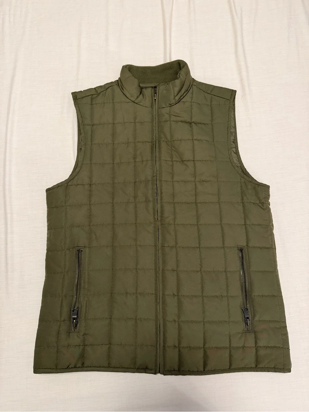 Banana Republic Quilted Vest - Olive Green